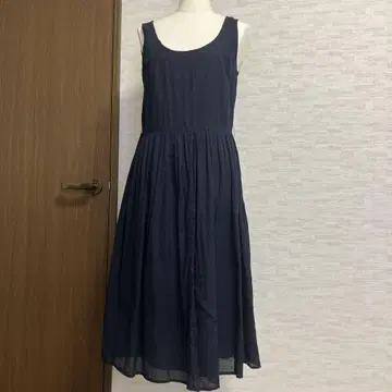 Laura Ashley 슬리브리스 롱 원피스 코튼 100%