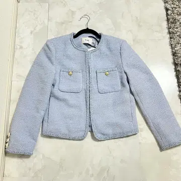 brab 노카라 자켓 라이트 블루