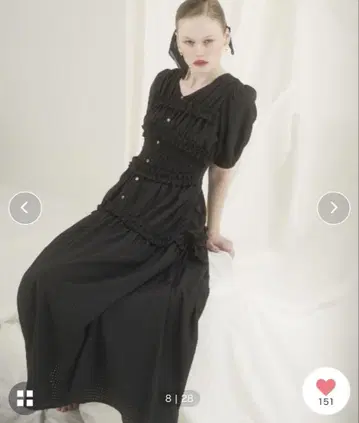 AND COUTURE 셔링 뷔스티에 원피스