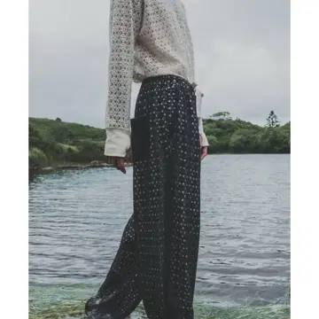 Urig 25SS 러셀 니트 이지 와이드 팬츠