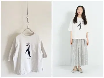 2024SS 콘제페이 야마구치 이치로 콜라보 티셔츠 펭귄 느긋한