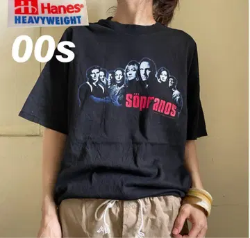 Hanes Sopranos 티셔츠 헤비 웨이트 00s