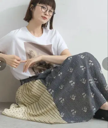 lupilien 루피리안 제품 염색 패치워크 스커트 인도 면