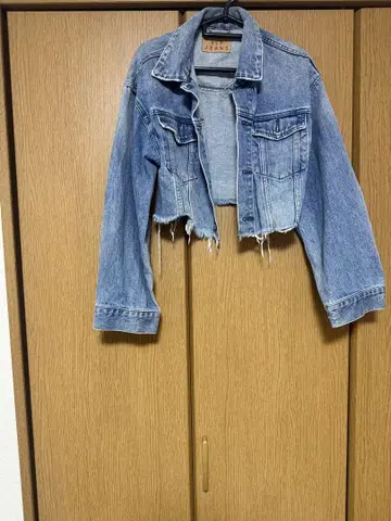 SLY JEANS 크롭 데님 자켓 사이즈 1