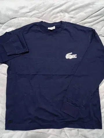 Lacoste 네이비 긴팔 셔츠 악어 로고