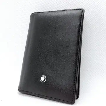 몽블랑 명함지갑 카드 케이스 가죽 비즈니스 유니섹스 블랙 검정