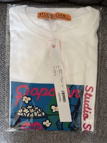 STUDIOSEVEN HBZ x SVN Popcorn Tee L 사이즈