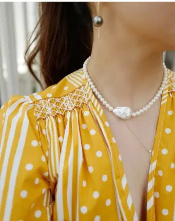 MAAYA 펄 목걸이 초커 마야 펄