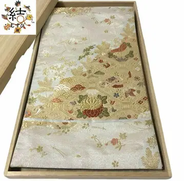 MO-3099 후쿠로 오비 고토 호즈쿠시 국화 학 금은실 은색