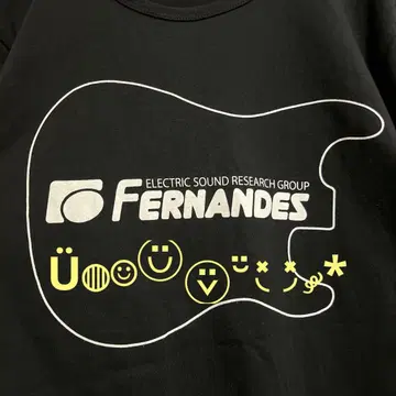 Fender 펜더 기타 티셔츠 블랙 재미 남성용