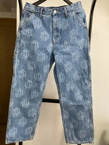 XLARGE 전체 원형 패턴 XL 데님 팬츠