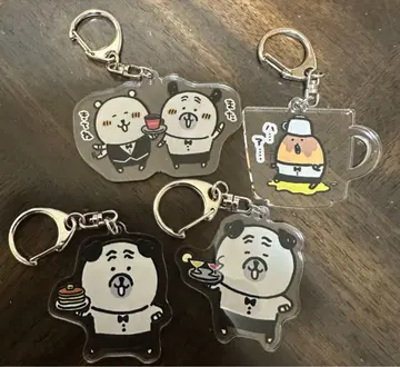 농담곰 CAFE&BAR 아크릴 키링 4개 세트