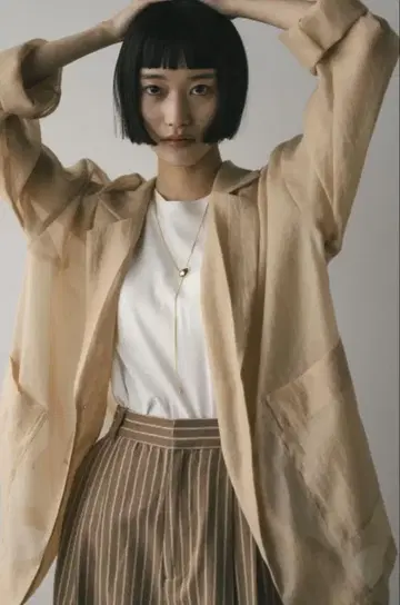 STYLEMIXER 시어 테일러 자켓 베이지