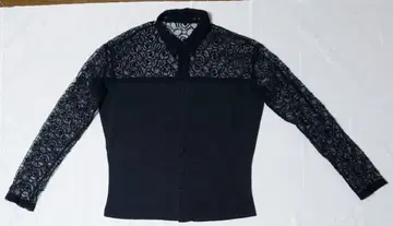 Sabby Genteel 샵 채널 레이스 절개 셔츠 티셔츠