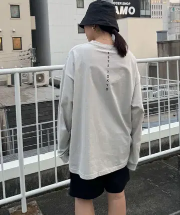 CANALJEAN 1975TOKYO "SLOW" 자수 롱 티셔츠