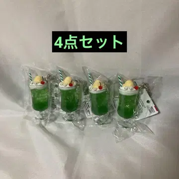 다이소/DAISO/크림 소다/키링/그린/그린/새상품