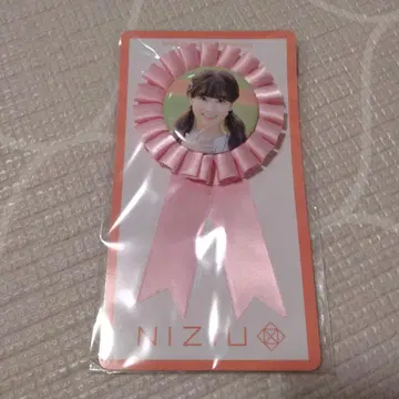 NiziU MIHI 핑크 리본 배지 씰 세트