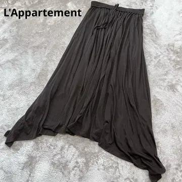 새상품 라빠르망 Jersey Gather Skirt 브라운