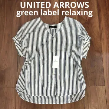 새상품 UNITED ARROWS 타입 라이터 소매 턱 블라우스