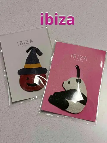 IBIZA 이비자 백 참 마스코트 할로윈 호박과 팬더