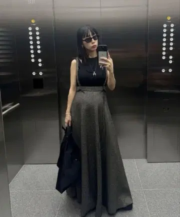 새상품급! 아메리빈티지 2WAY KNIT SUSPENDER DRESS