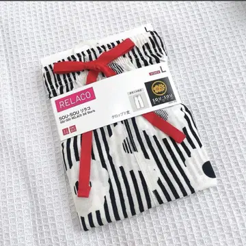 새상품 유니클로 UNIQLO 소우소우 교토 L 사이즈 블랙 검정 홈웨어