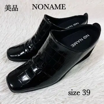 새상품급 NONAME 웨지솔 슬립온 악어 엠보싱 가죽 39