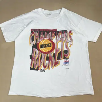 90s 프룻 오브 더 룸 NBA 로켓츠 티셔츠 1994 빈티지