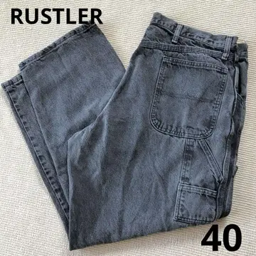 W40 RUSTLER 러스틀러 데님 페인터 팬츠 멕시코제