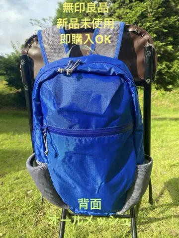 무인양품 메쉬 백팩 뒷면 전체 메쉬 시원하고 통기성 우수