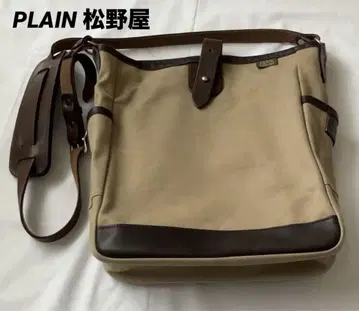PLAIN 캔버스 숄더 가방 베이지