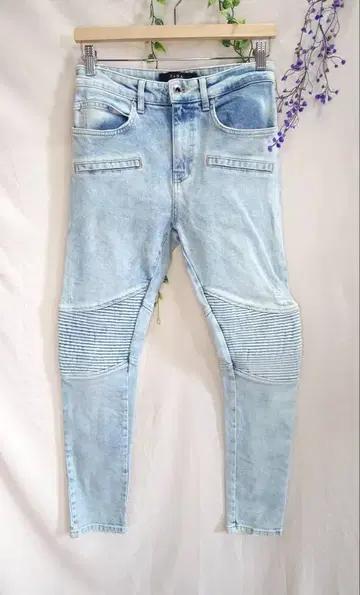 새상품급 ZARA MAN 스트레치 바이커 데님 스키니 투링 바이크