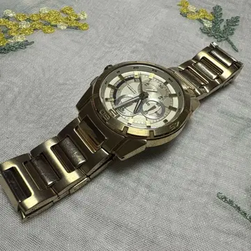 FOSSIL 블루 골드 크로노그래프