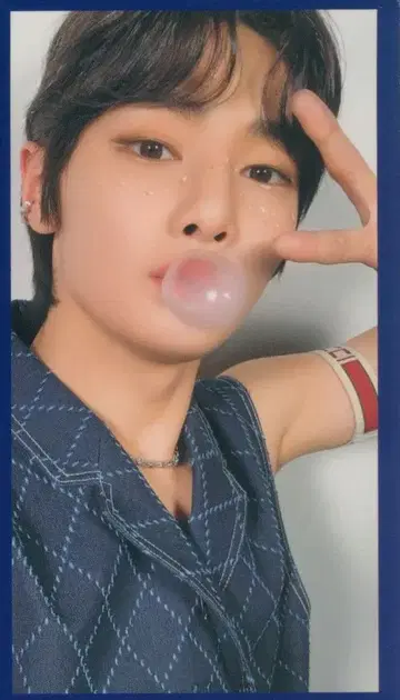 StrayKids 초회 한정판 B I.N Circus 파랑 프레임