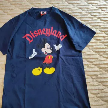 디즈니 반팔 티셔츠 미키마우스 네이비 구제 의류 DISNEY