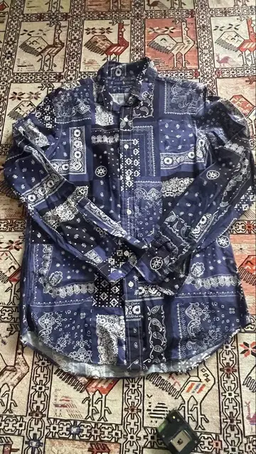 Ralph Lauren 반다나 패턴 셔츠 네이비