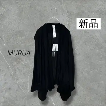 택 포함 새상품 MURUA 무루아 블랙 롱 가디건 시어 체형 커버