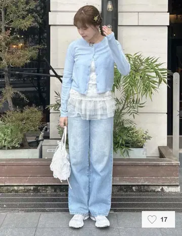 루즈 데님 tina jojun 블루