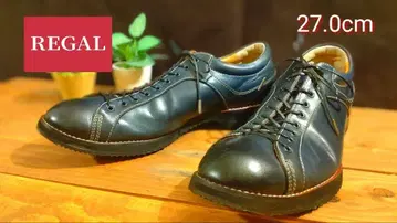 REGAL 가죽 스니커즈 네이비 밑창 새상품