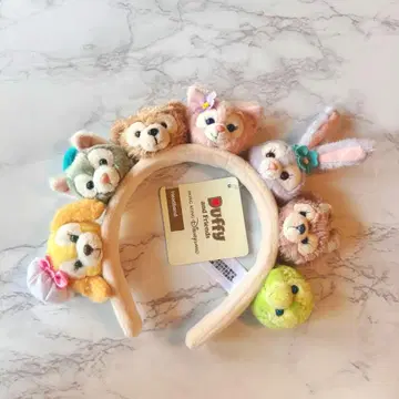 홍콩 디즈니 한정판 더피 프렌즈 머리띠 새상품