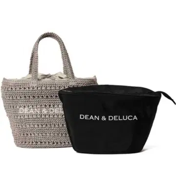 DEAN&DELUCA 빔즈 크로셰 바스켓 백 S 그레이