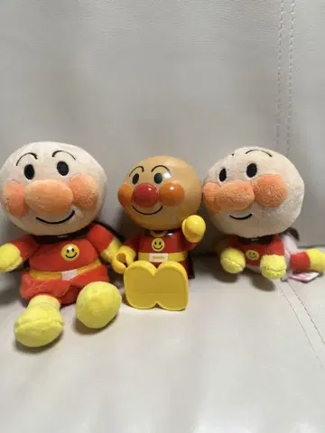 호빵맨 봉제 인형 3종 세트