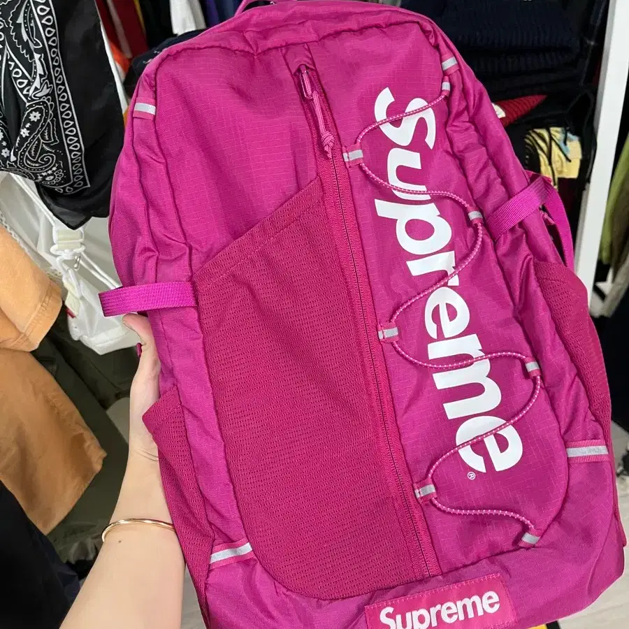 Supreme 17ss Backpack magenta バックパック ピンク シュプリーム
