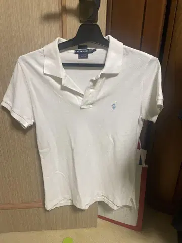 Ralph Lauren 스키니 핏 폴로 셔츠 M 화이트