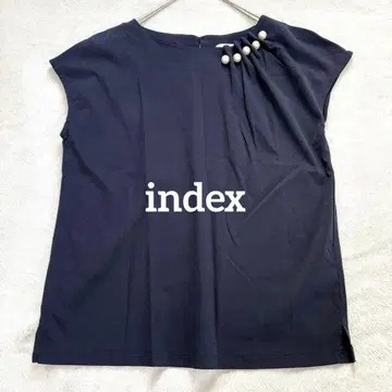 index 인덱스 프렌치 슬리브 펄 네이비 네이비