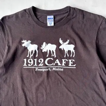 GILDAN 1912 카페 프린트 티셔츠 M 길단 반팔