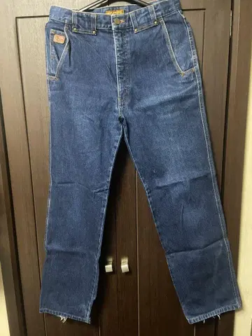 LANCEL 다크 블루 스트레이트 청바지