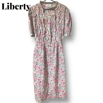 Liberty 플라워 프린트 빈티지 원피스