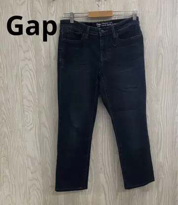 z-367 Gap 스트레이트 커프 데님 팬츠 다크 블루