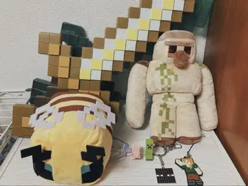 Minecraft 봉제 인형과 키링 세트